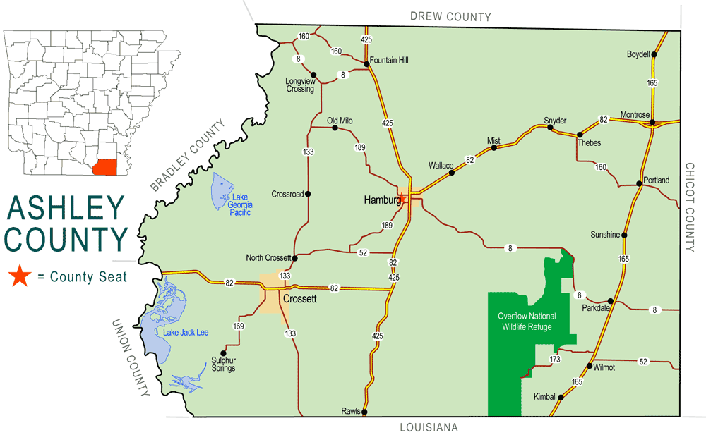 Ashley County Map Index