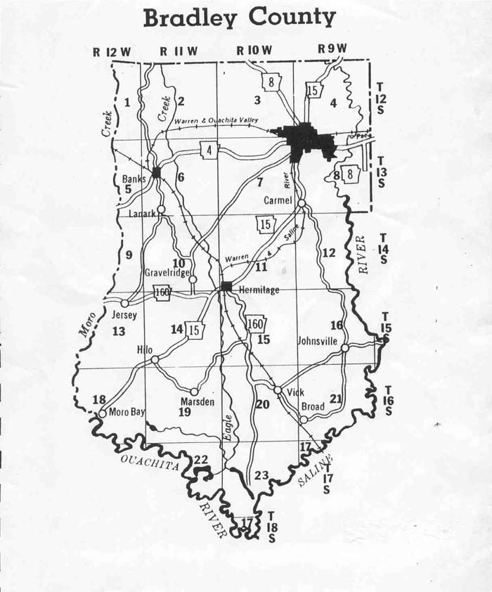 Bradley County Maps and Townships