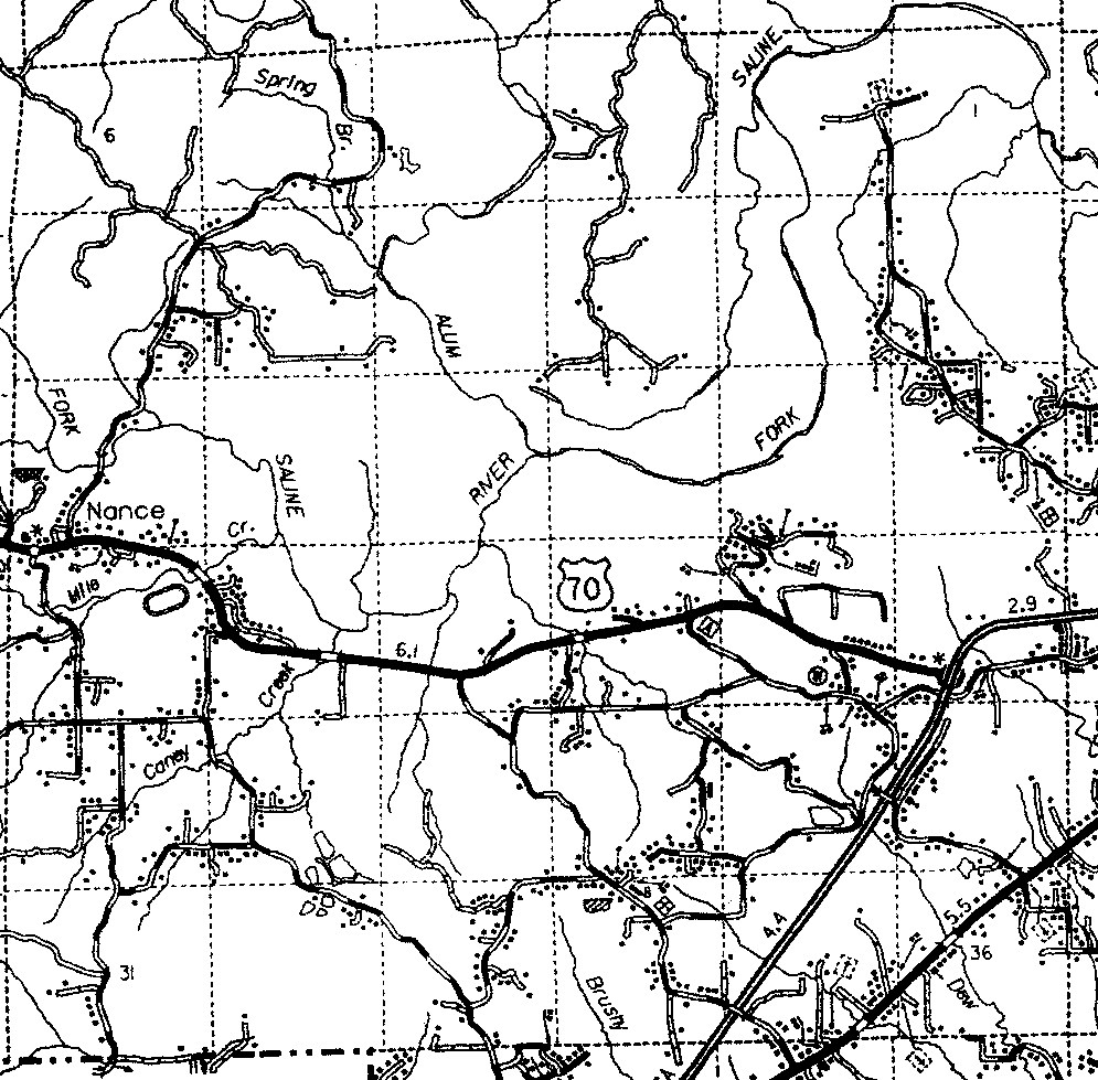 Saline County, Arkansas Map 2002