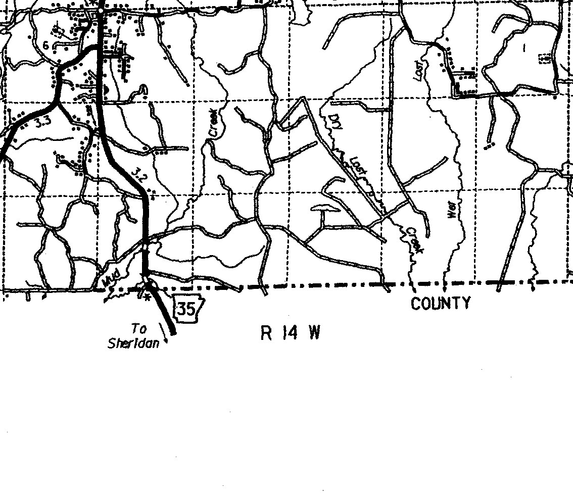 Saline County, Arkansas Map 2002