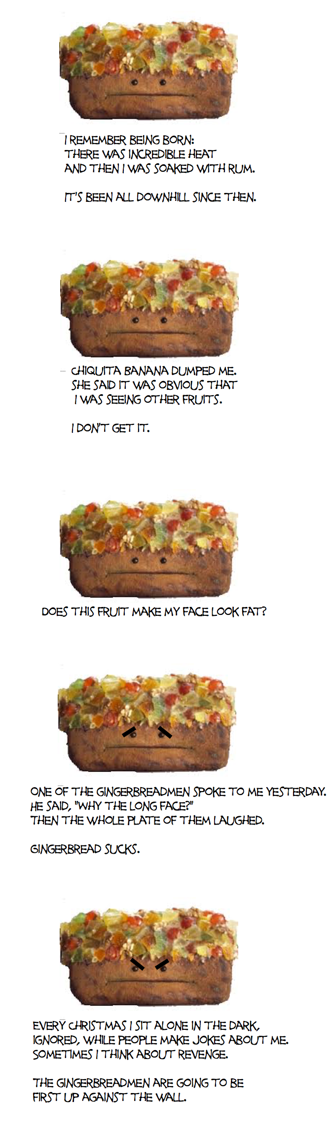 Fruitcake Humor is Hard Argh Ink
