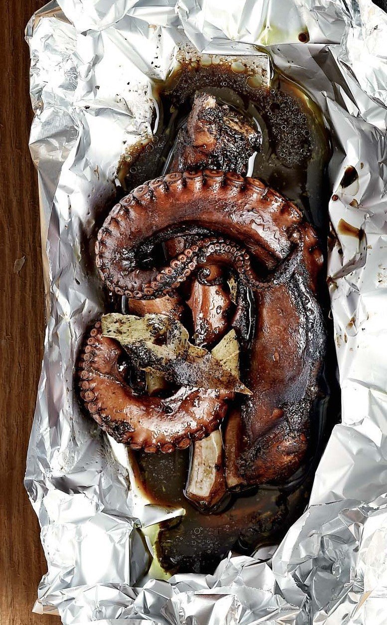 Ovensteamed spicy octopus ARGIRO BARBARIGOU