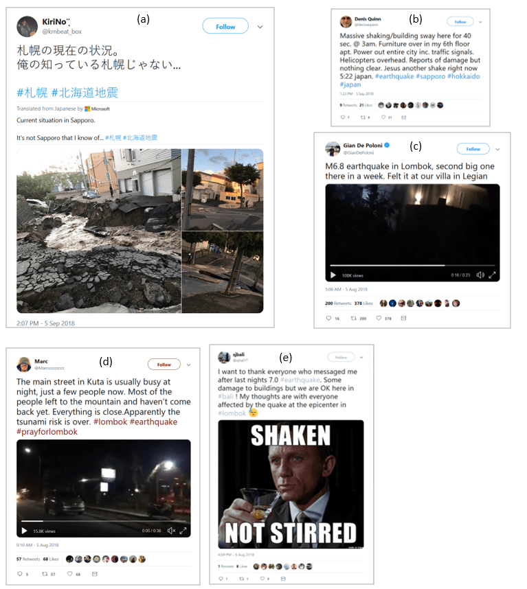 Publication Using social media to assess earthquake impact on people