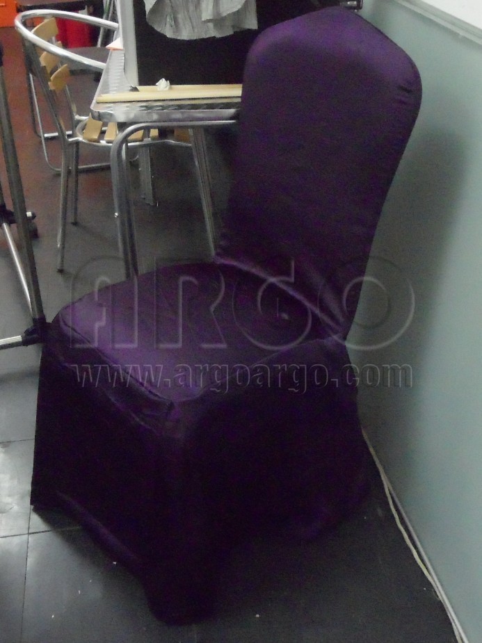 Satin Purple Chair Cover 藝高製作有限公司