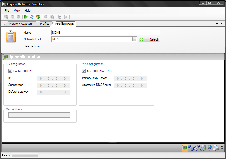 Argon Network switcher