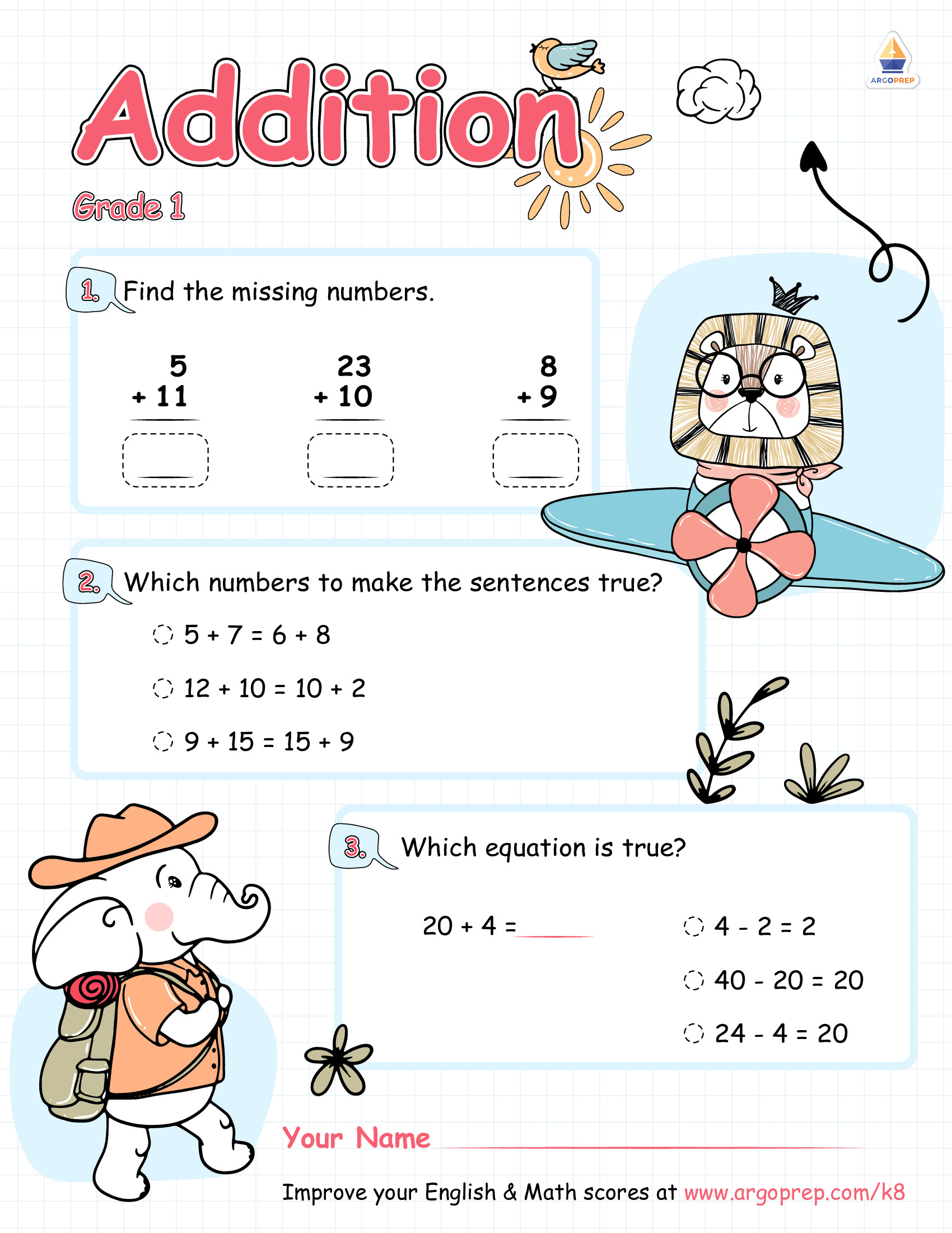 It All Adds Up! ArgoPrep