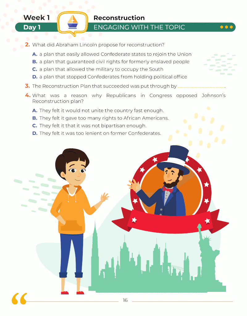 8th Grade Social Studies Daily Practice Workbook ArgoPrep