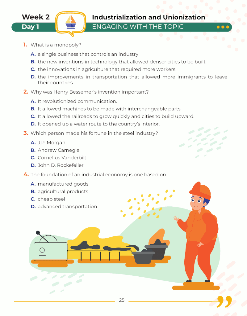 8th Grade Social Studies Daily Practice Workbook ArgoPrep