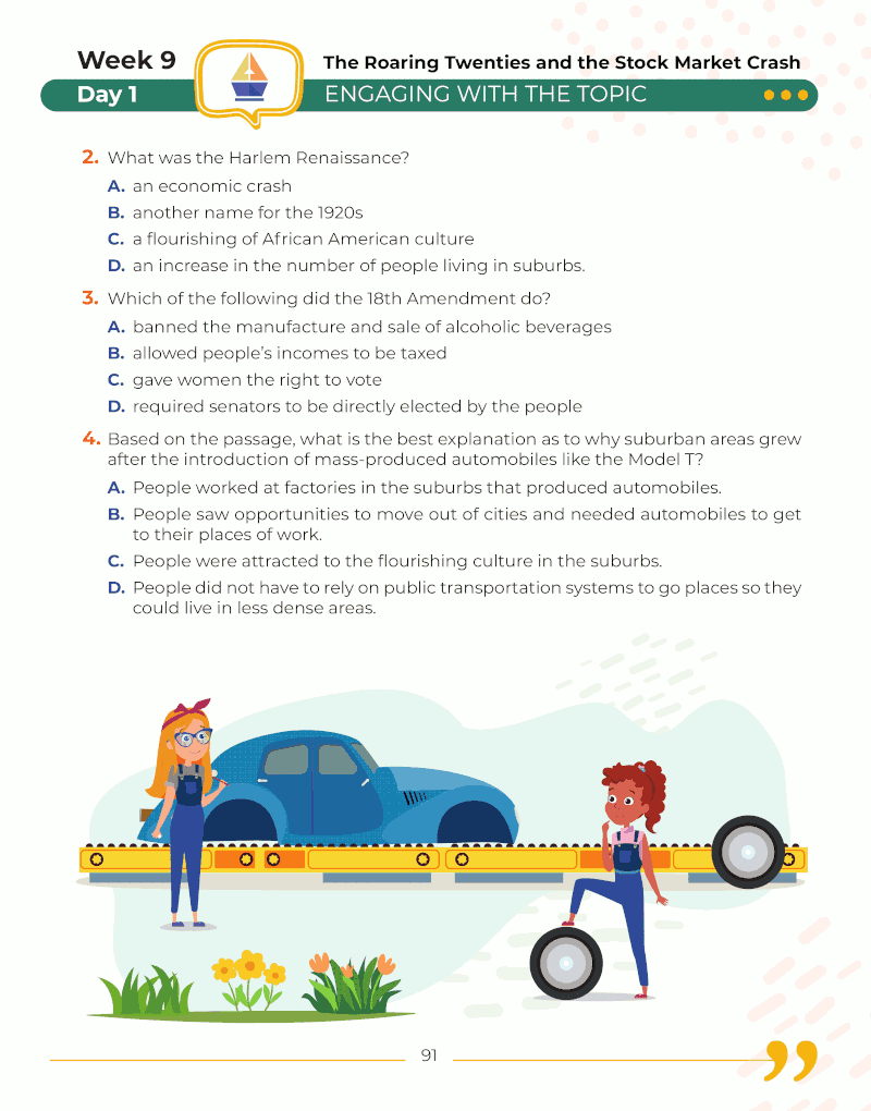 8th Grade Social Studies Daily Practice Workbook ArgoPrep