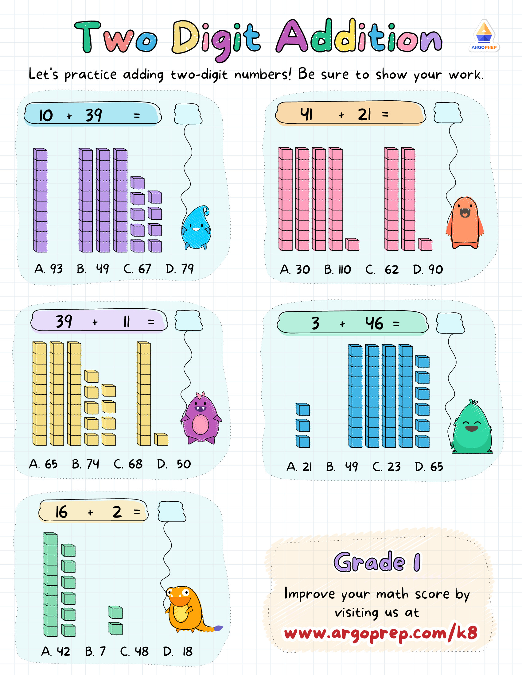1st grade Compare Numbers Base Ten Blocks Worksheets For Free ArgoPrep