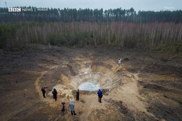 вирву у селі Буда-Бабинецька Бучанської громади, яка знищила частину лісу, могла