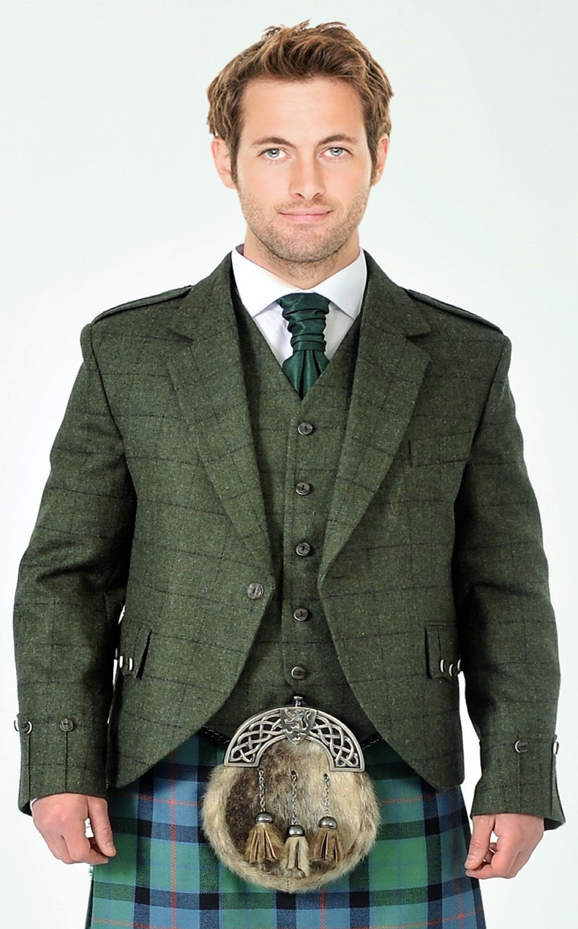 Great Tweed Jacket With Kilt in 2023