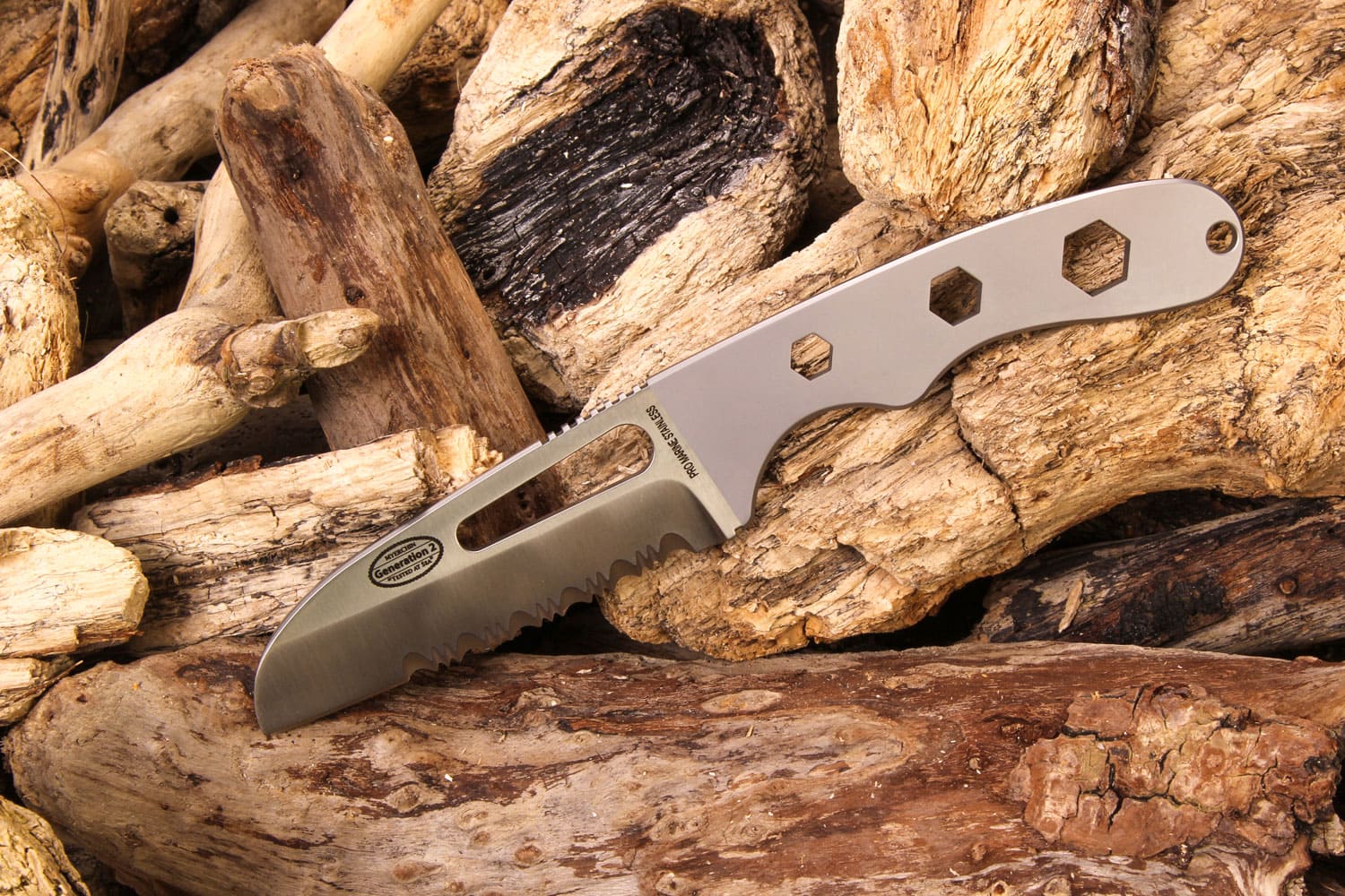 Myerchin Safety Dive Knife Fixed Serrated Blade A510P Argyll Yacht Rigger