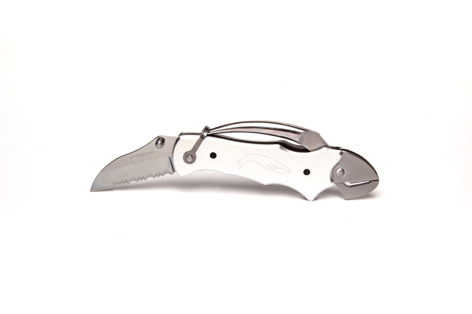 Myerchin Sailors Tool Rigging Knife Silver P300SL Argyll Yacht Rigger