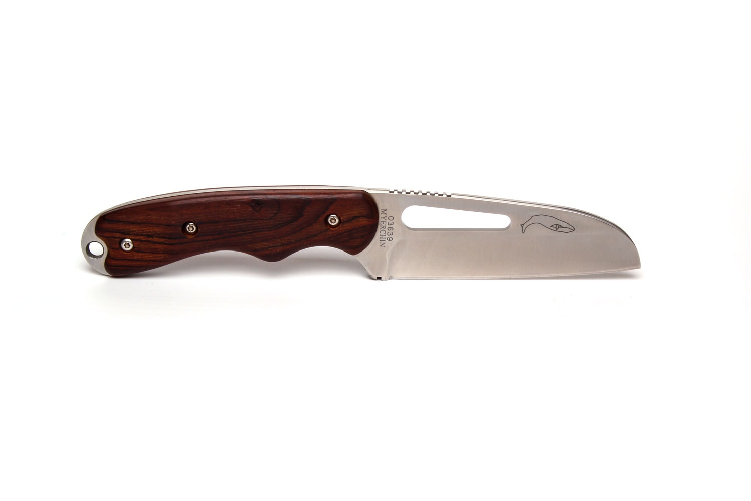 Myerchin Rigging Knife Fixed Plain Blade Wood Handle W100 Argyll
