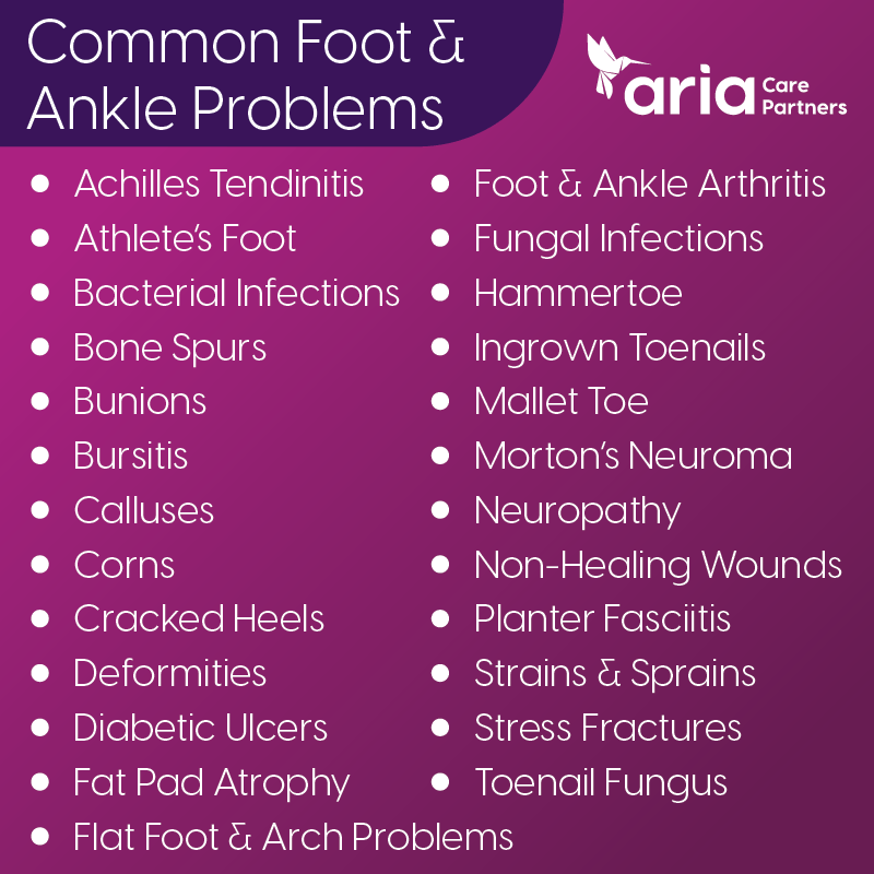 From A to T Common Foot Problems Among Older Adults Aria Care Partners