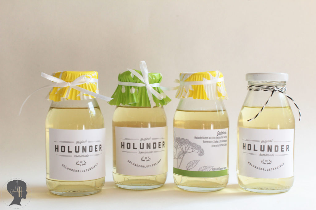 DIY schöne Etiketten für Sirup arianebrand