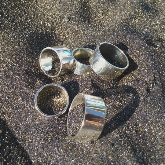 Plain Pipe Ring 1cm Ariant Jewellery