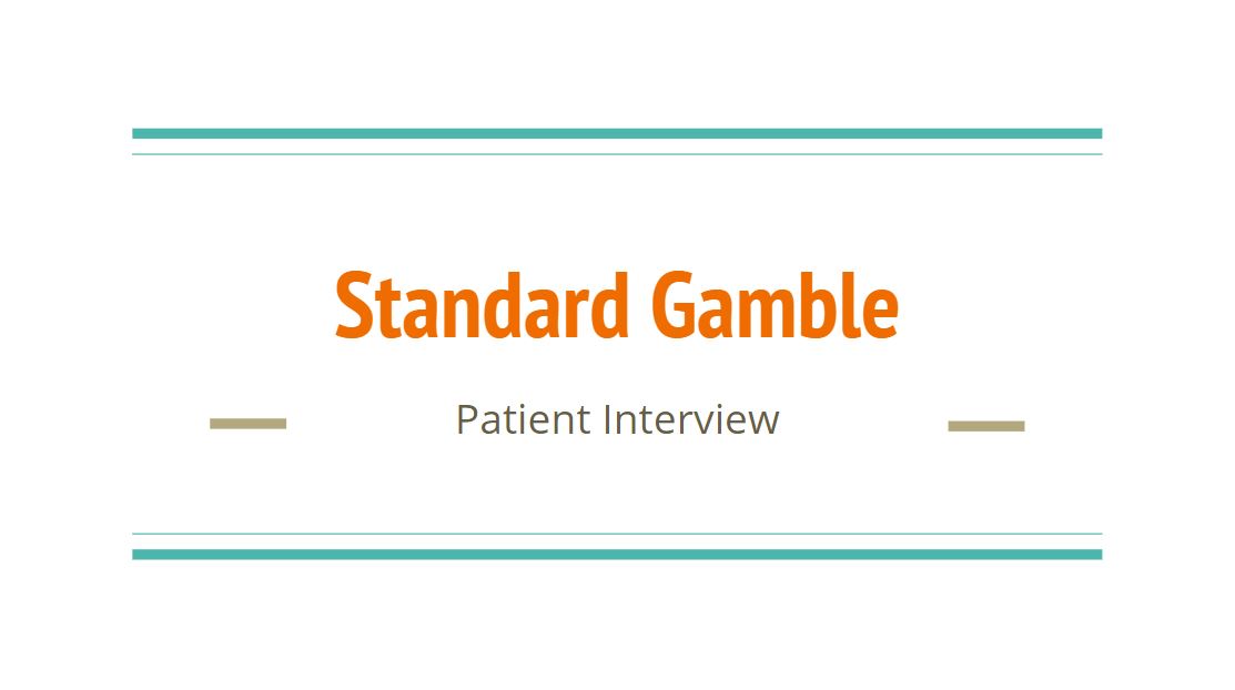 Standard Gamble Aria Surgery
