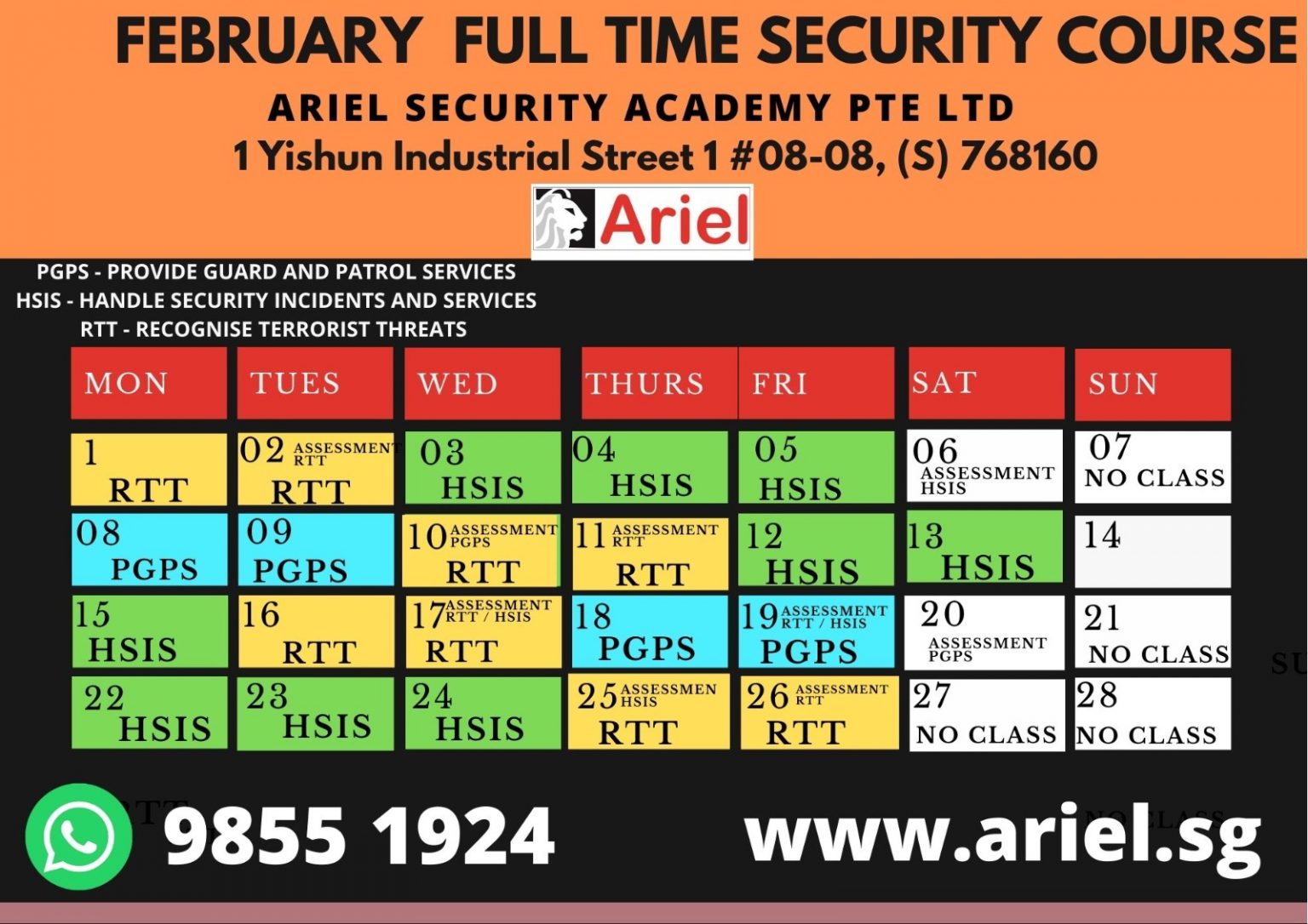 Security Officer Course Fees Ariel Best Security Course in Singapore
