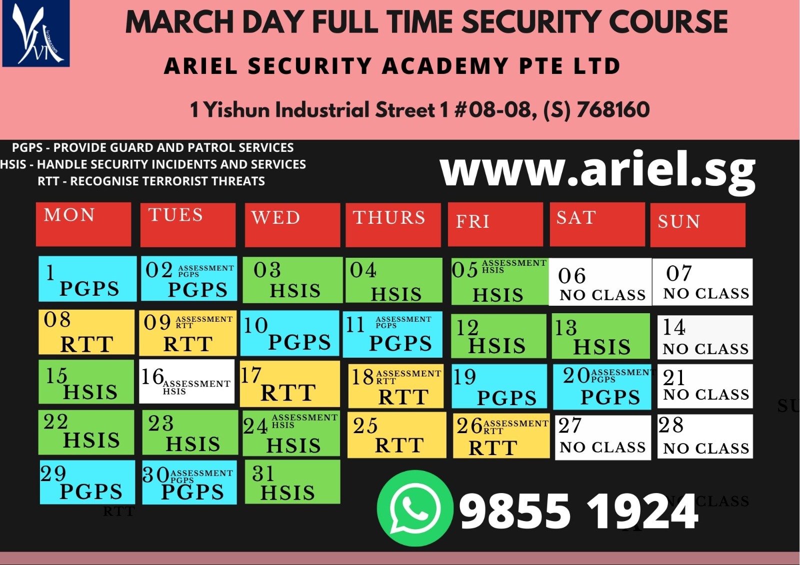 Security Officer Course Fees Ariel Best Security Course in Singapore