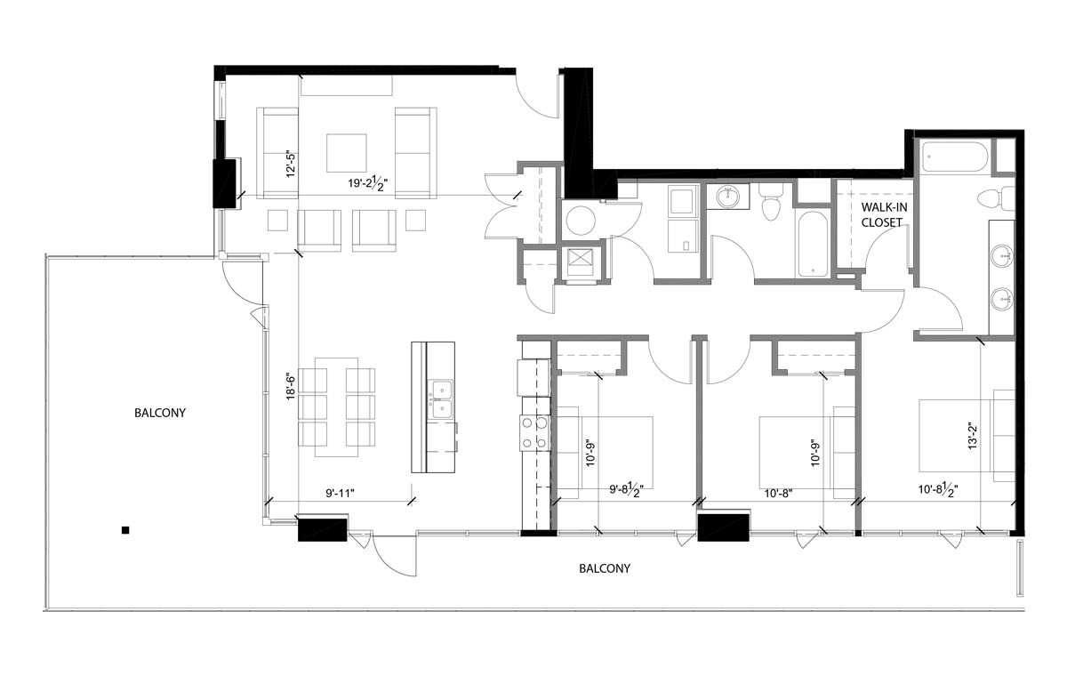 Floor Plans Ariel Luxury Apartment Layouts in Downtown San Diego