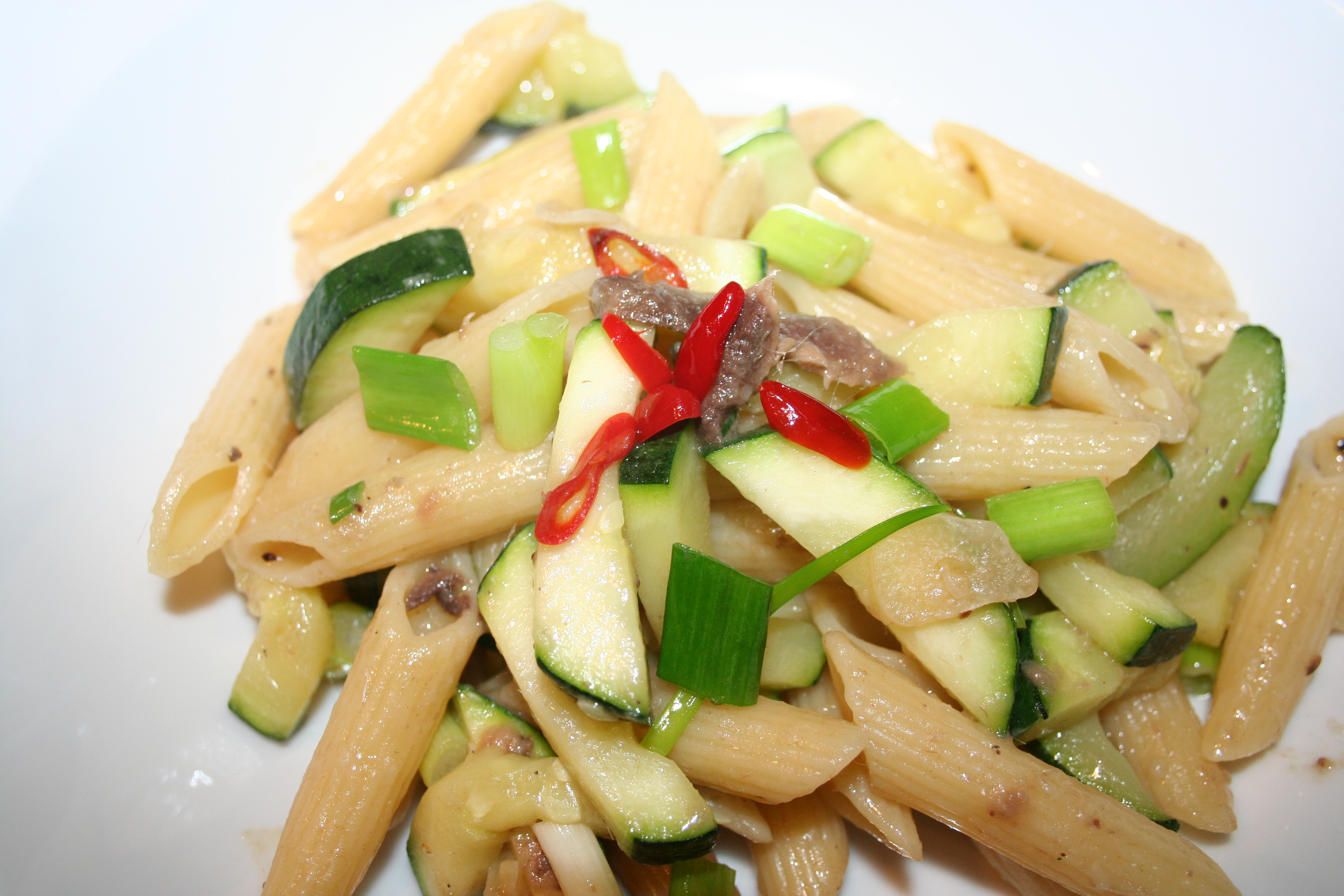Zucchini and Anchovies Pasta Recipe Arie's Kitchen