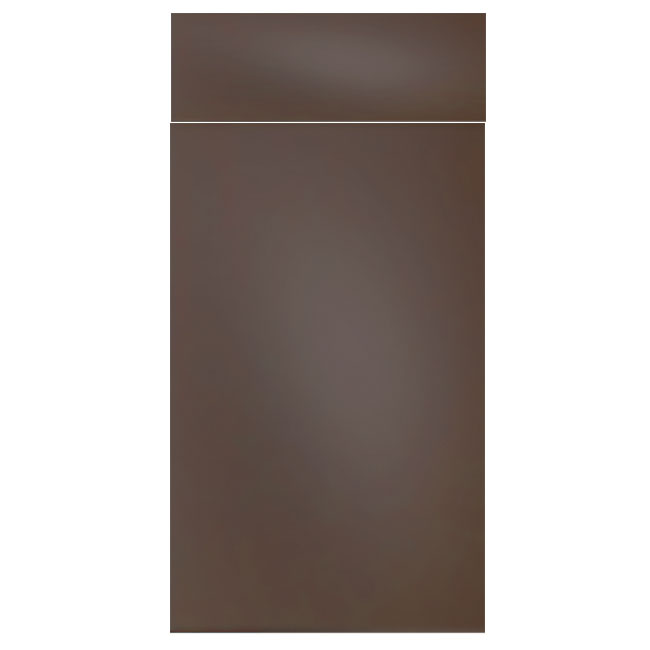 Slab Kitchen Door in Solid Beige Bronze AKC