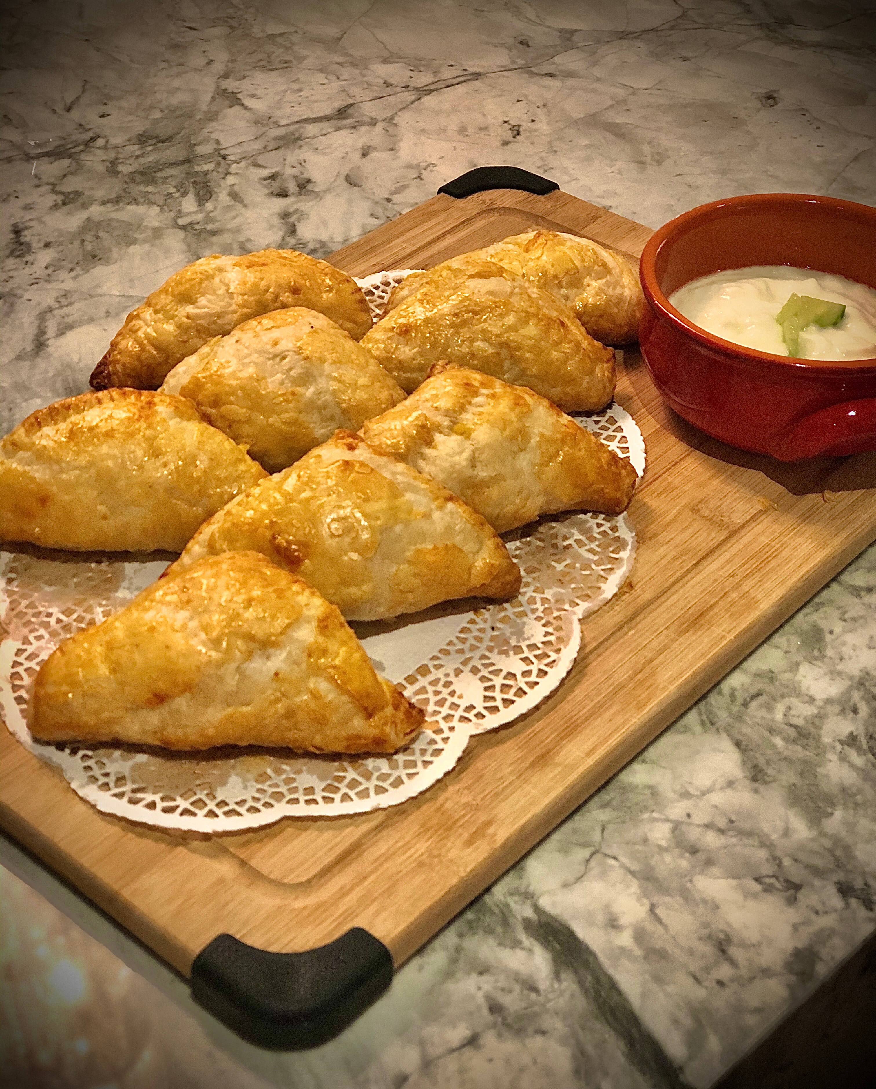 Cheese, Onion & Potato Filled Pasties arilicious