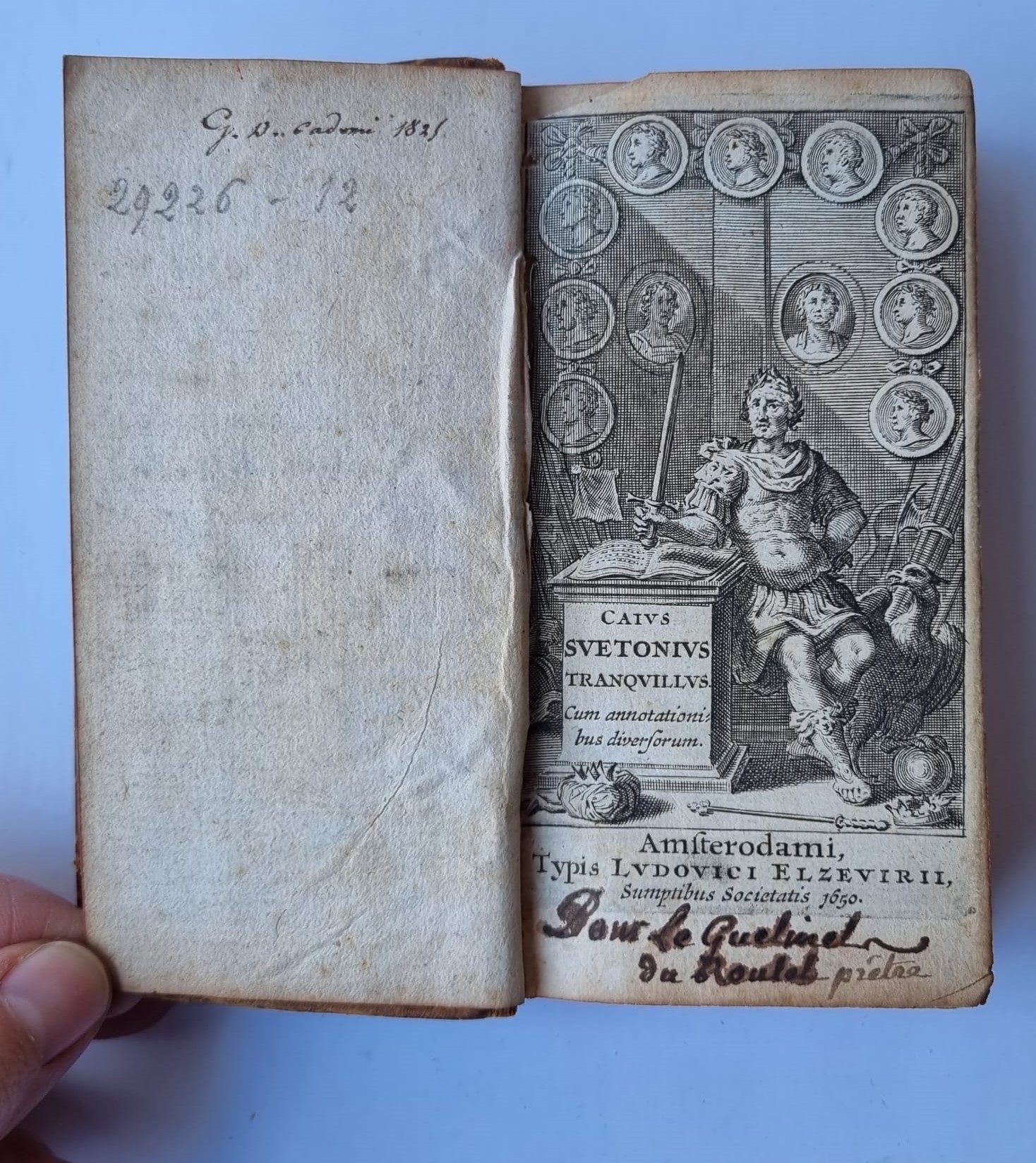 Caius Suetonius opera elzevier 1650