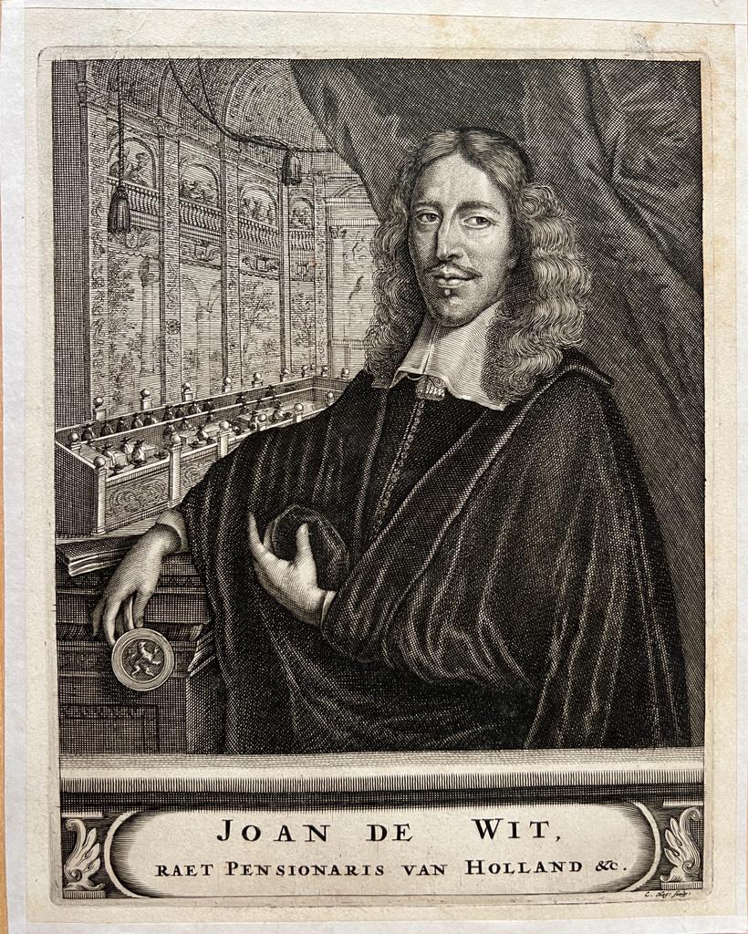 Portrait print of Joan de Wit Johan de Witt Gebroeders de Witt prent
