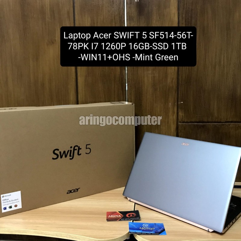 ARINGO Laptop Acer SWIFT 5 SF51456T78PK I7 1260P 16GBSSD 1TB