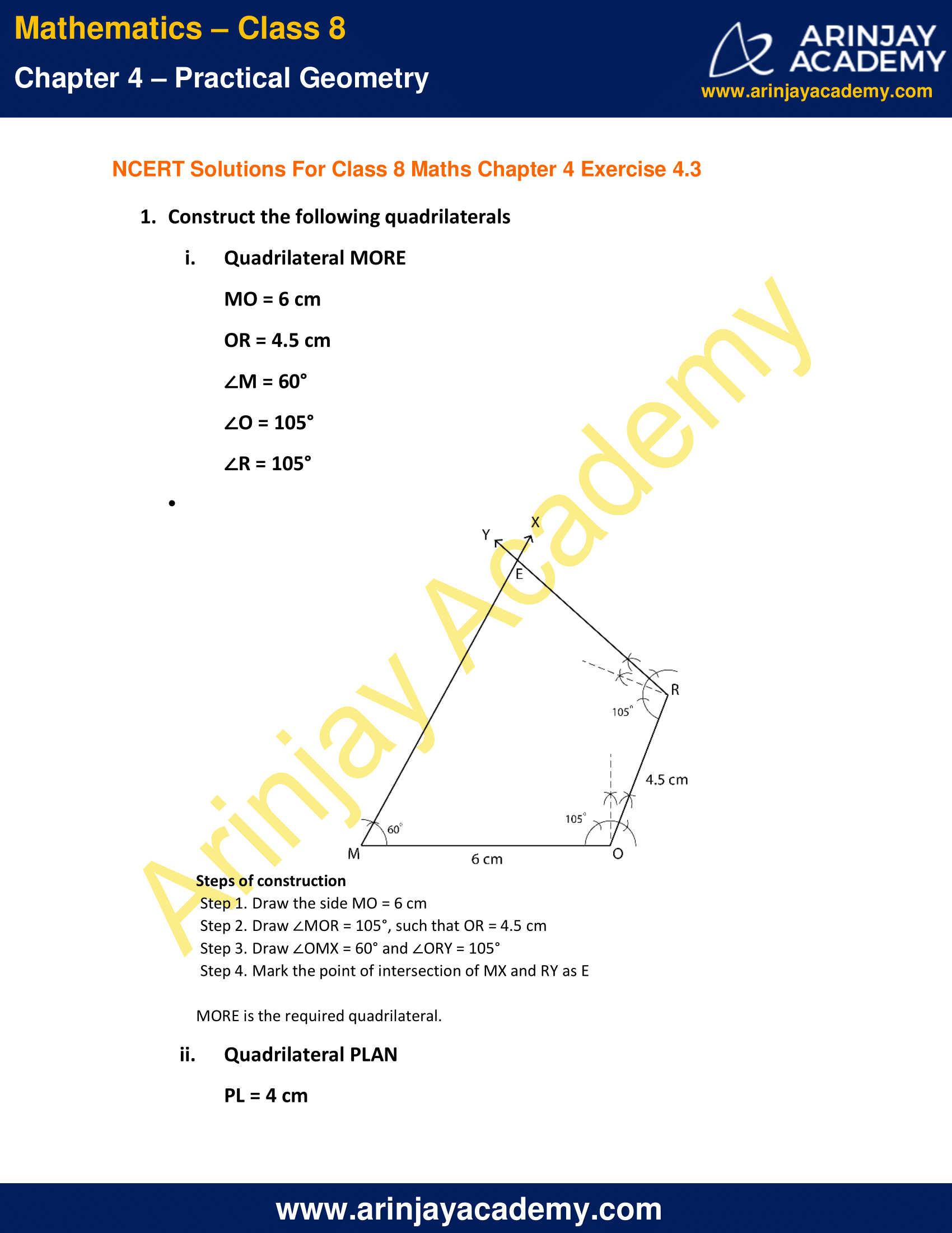 NCERT Solutions for Class 8 Maths Chapter 4 Exercise 4.3 Practical