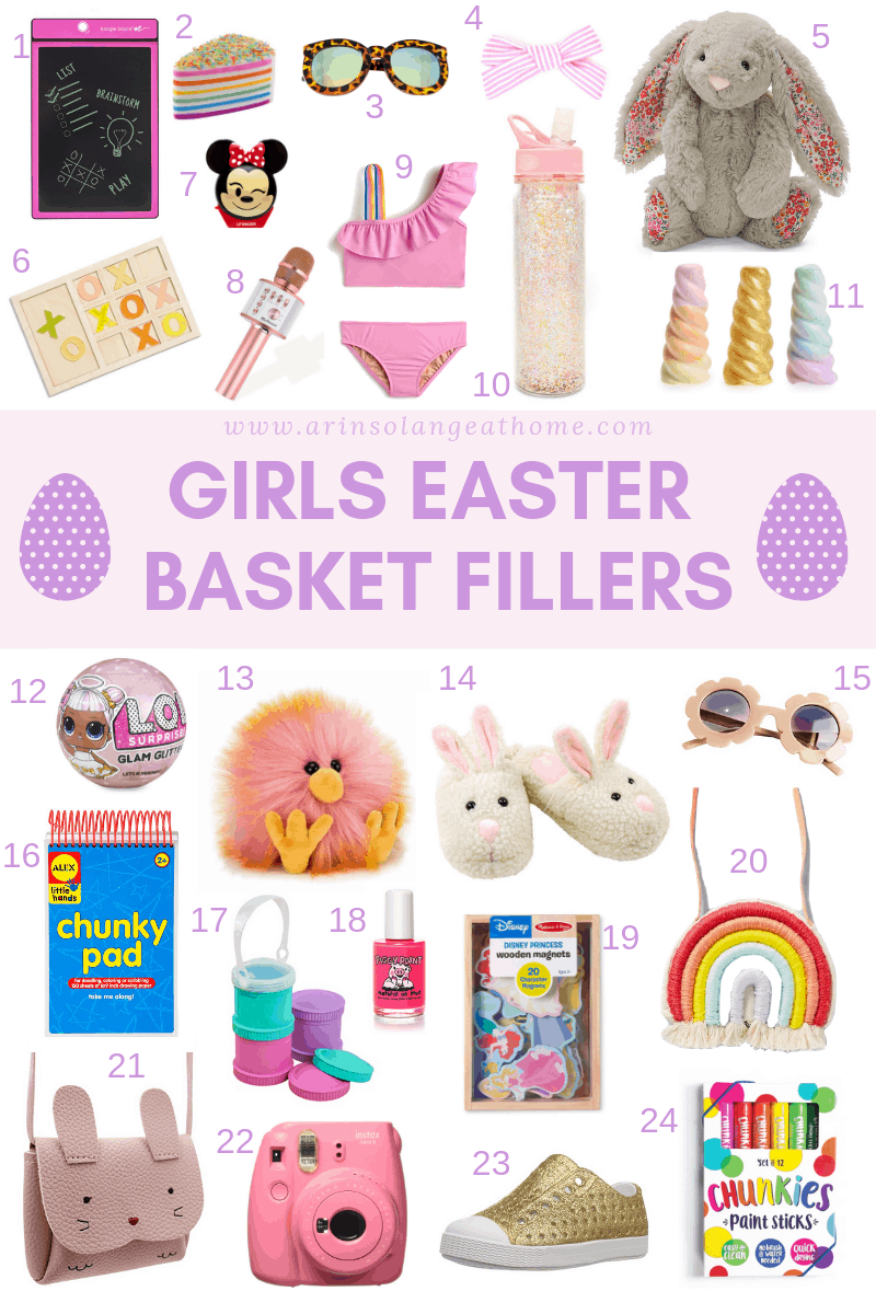 Girls Easter Basket Fillers They'll Love arinsolangeathome
