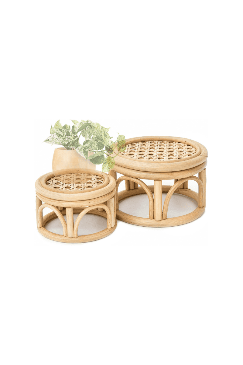 Rattan Risers arinsolangeathome