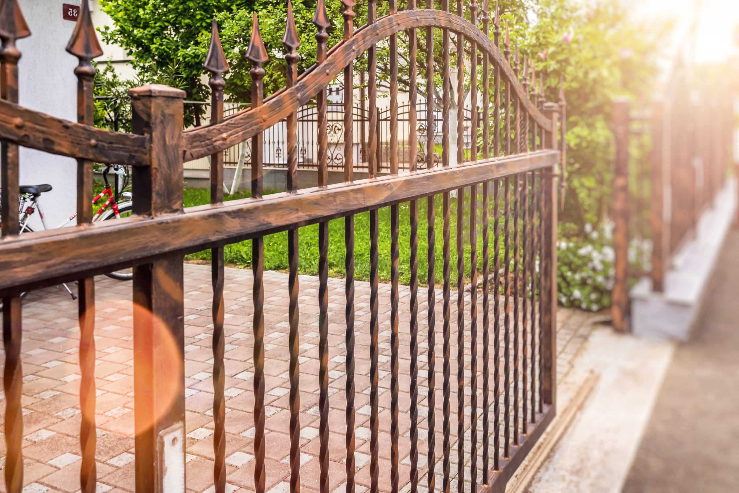 Modern Wrought Iron Fence