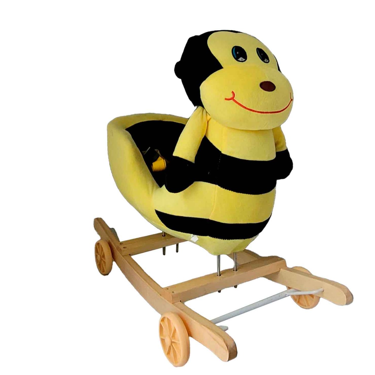 Silla Mecedora Amarilla y Andadera con ruedas motivo Abejita Arisma