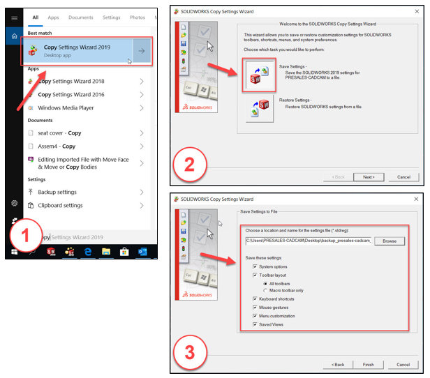 Copy Settings Wizard Reseller SolidWorks Indonesia