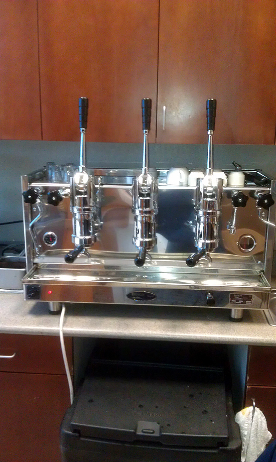 Desert Rain Coffee has a Bosco Lever Machine Arizona Coffee