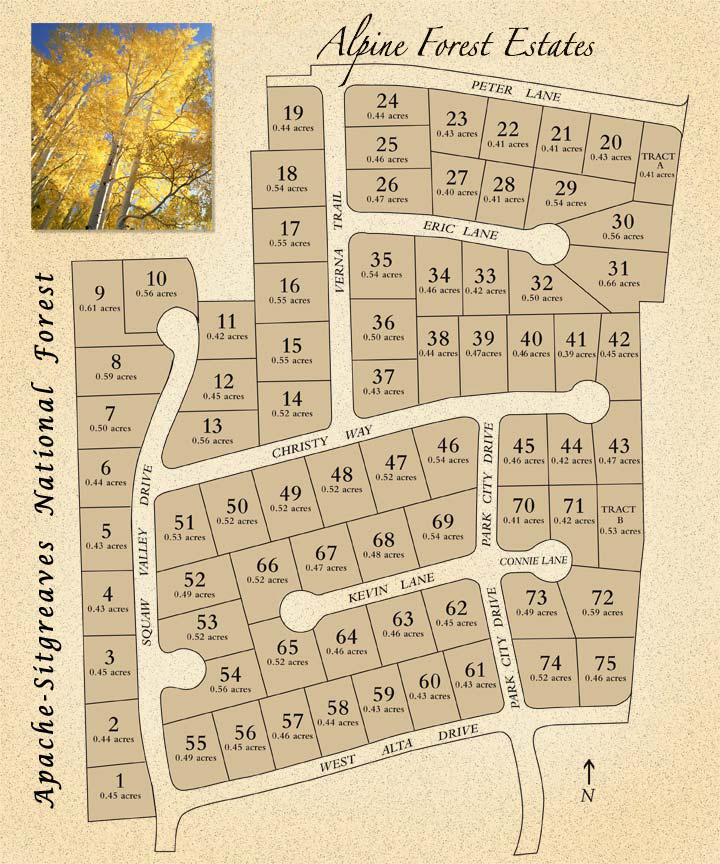 Community Map Arizona Land for Sale