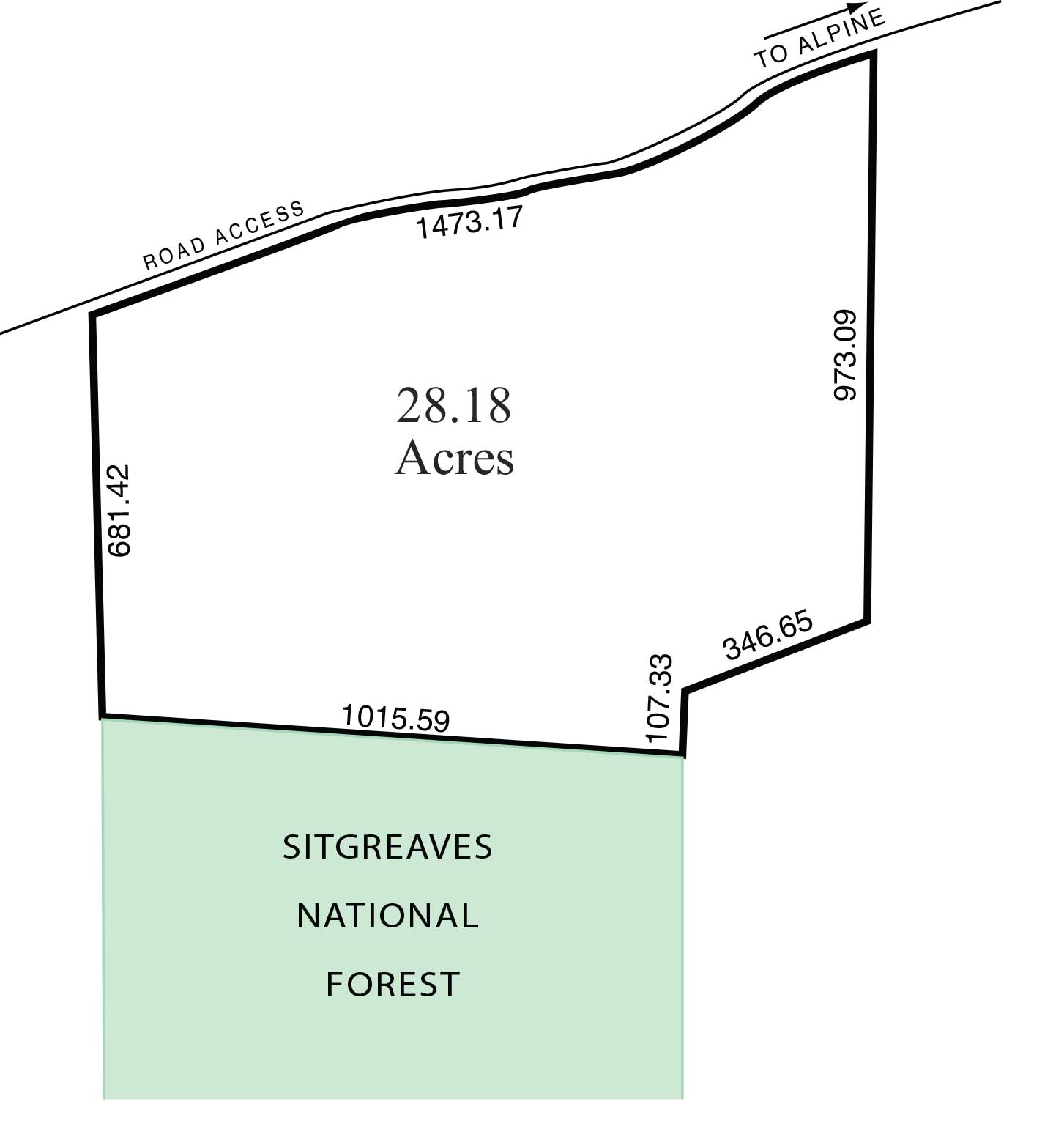 Alpine 28 Acres Arizona Land for Sale