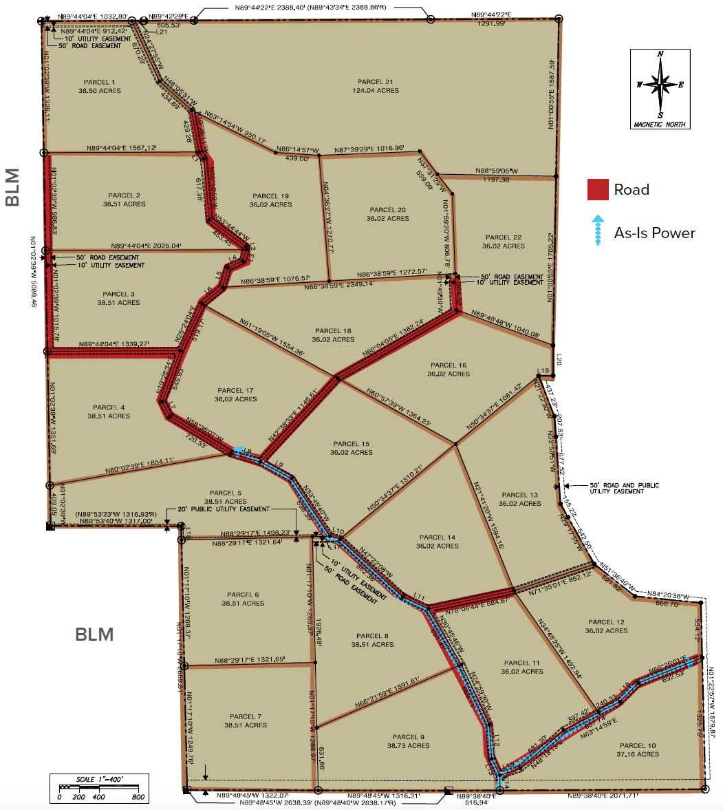 Cedar Ridge Estates Maps Arizona Land for Sale
