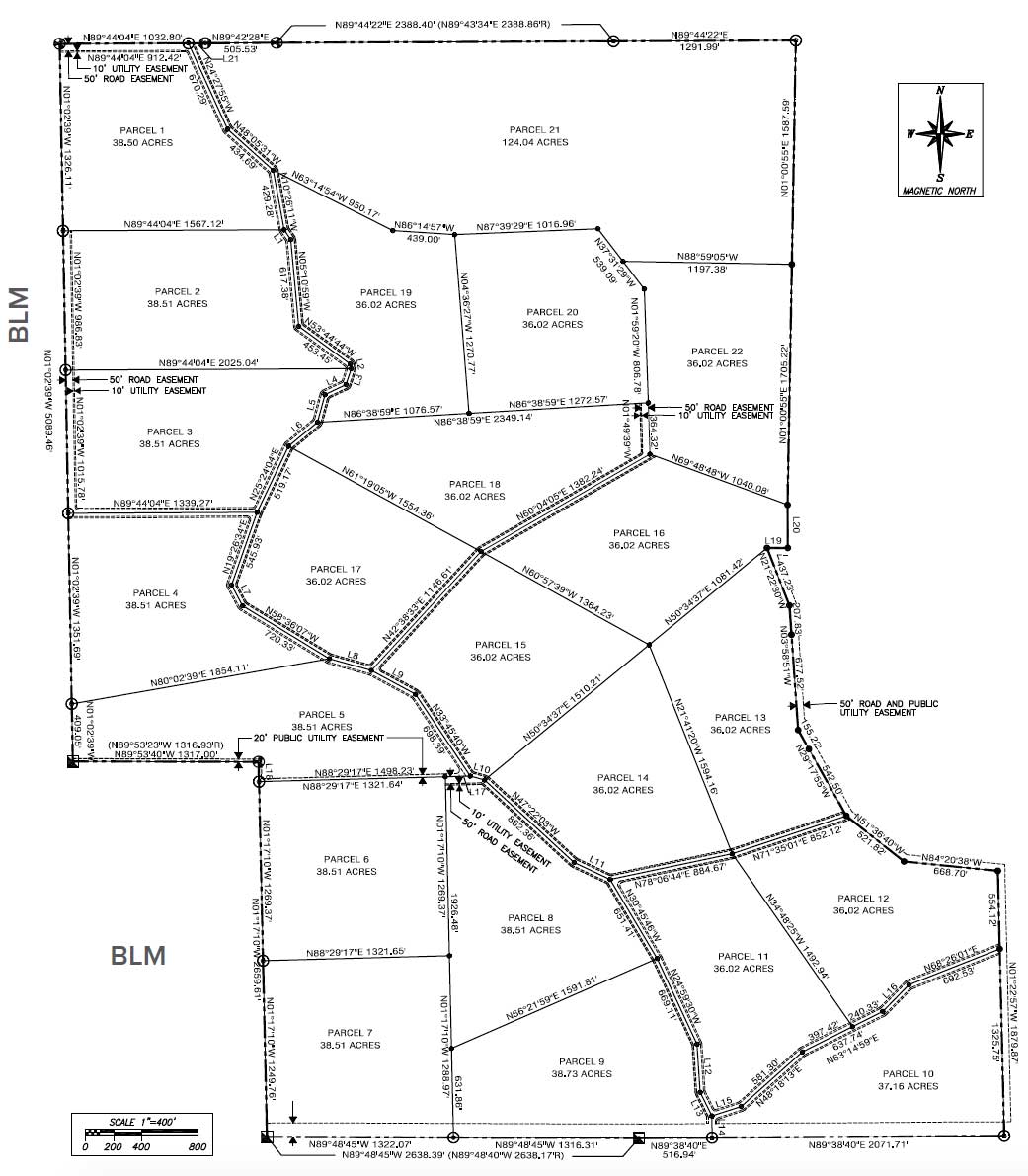 Cedar Ridge Estates Maps Arizona Land for Sale