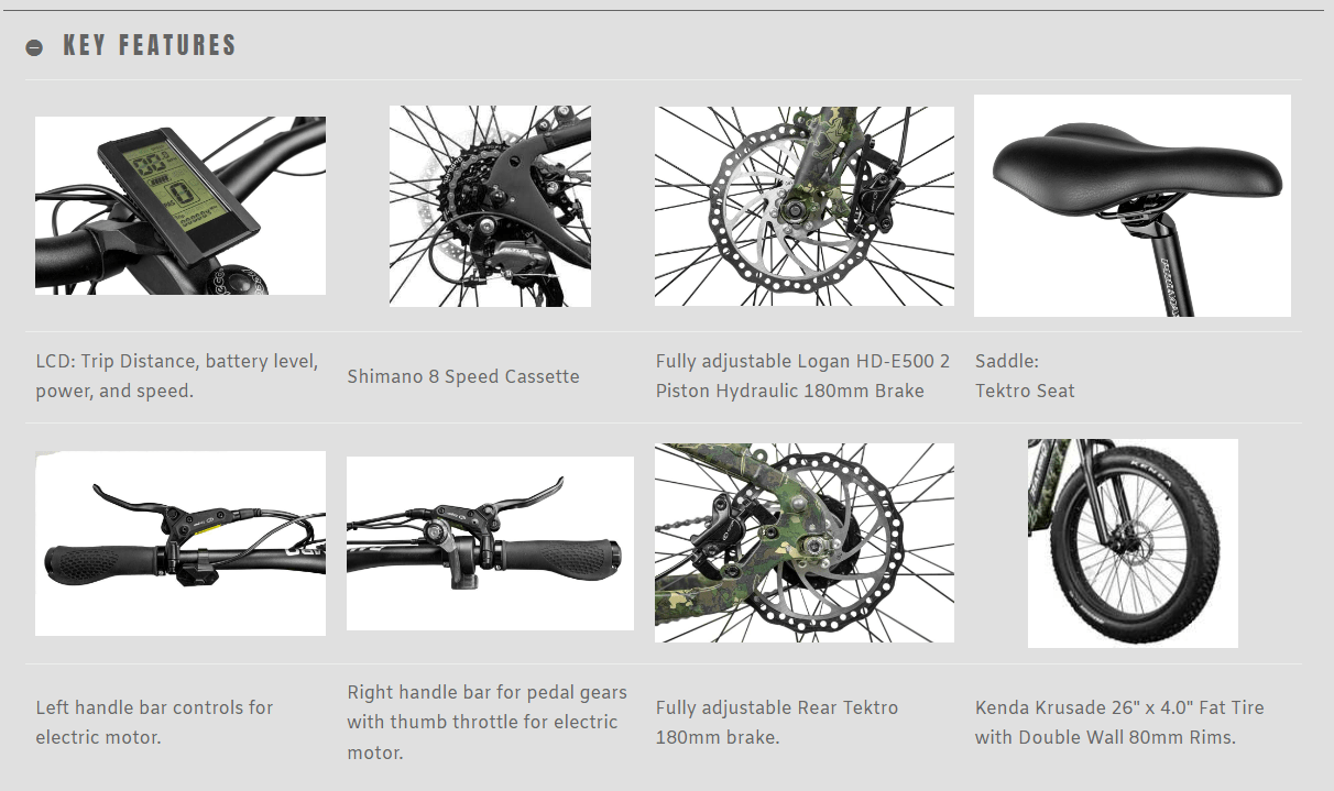 Rambo Electric Bike ROAMER 750XC w/ Accessories SOLD OUT Arizona RMEF