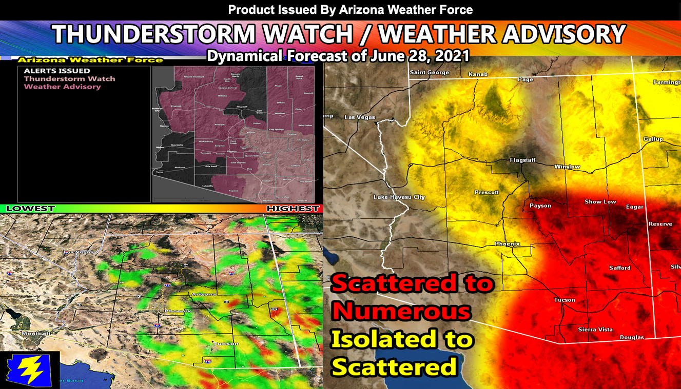Today Starts The Arizona Metro Storm Risk; Tuesday Gets Worse, and The