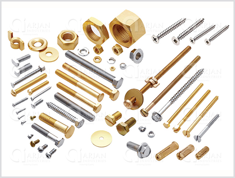 Fasteners, Brass MS Fasteners, Screws, Nut, Bolt, Rivets, Washers Arjan