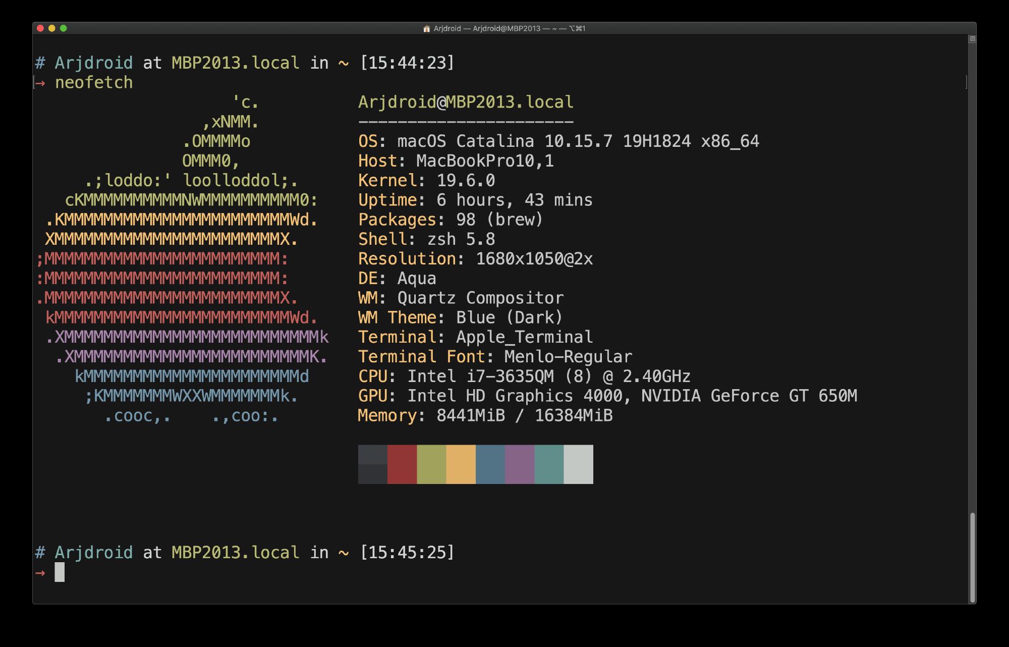 Customising a UNIX Terminal