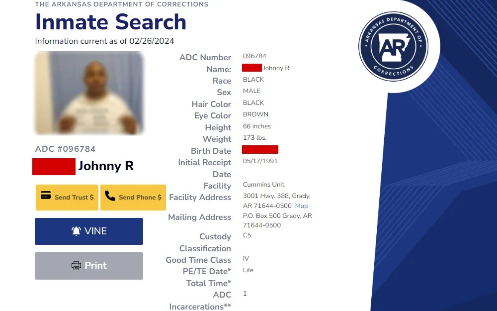 Perform a Free Arkansas Inmate Search (Look Up Prisoners)