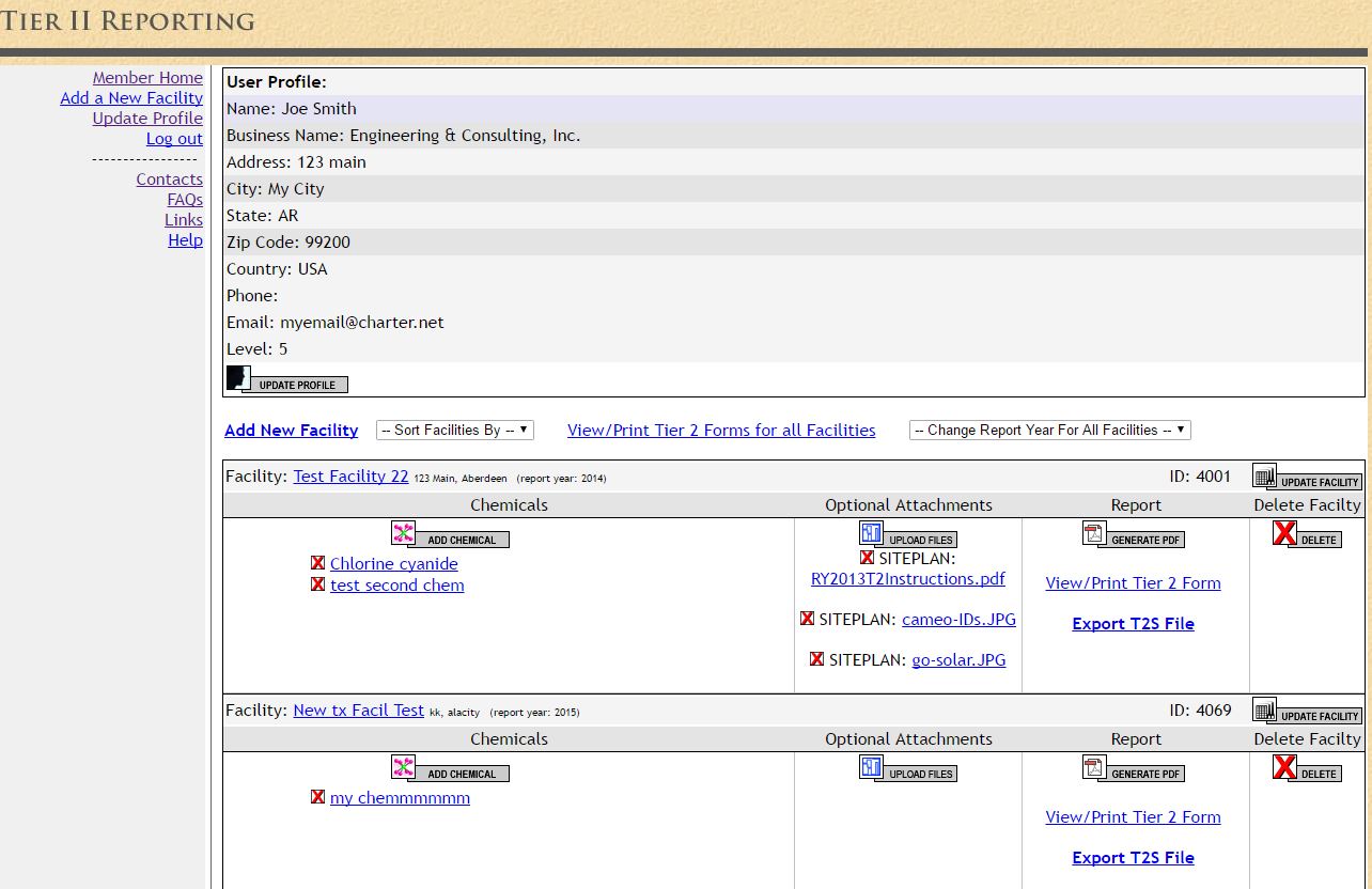 Arkansas Tier II Reporting Tier 2 Online Reports Software