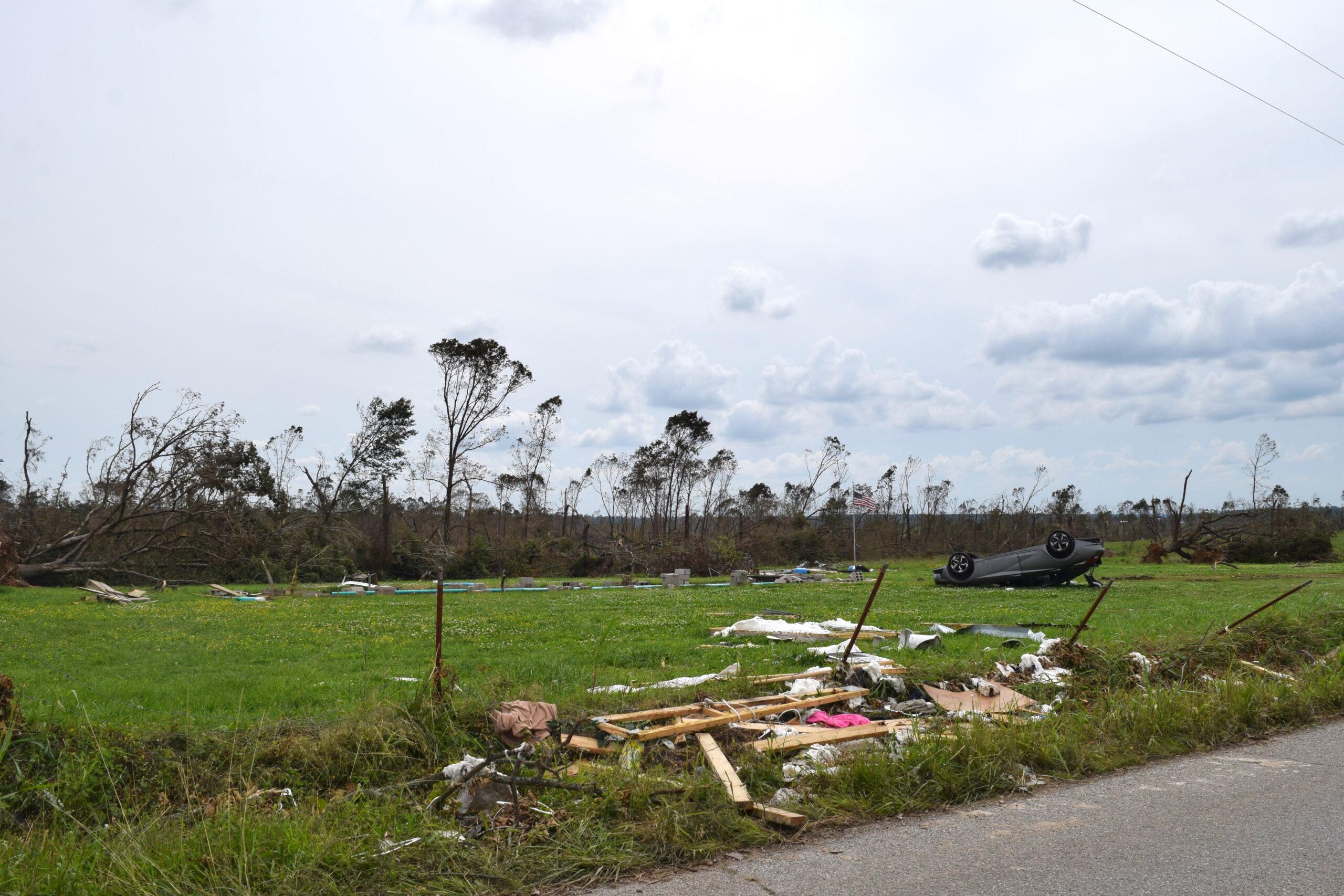 Grassroots tornado recovery efforts take hold in rural community where